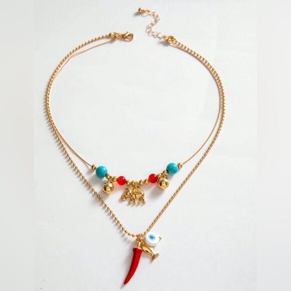 evil eye necklace A676 - Picture 2 of 4